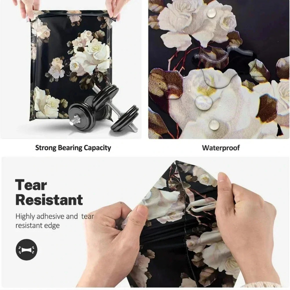 10X13 (100 Pack) Floral Pattern Poly Mailer Envelope Plastic Custom Mailing - Picture 4 of 6